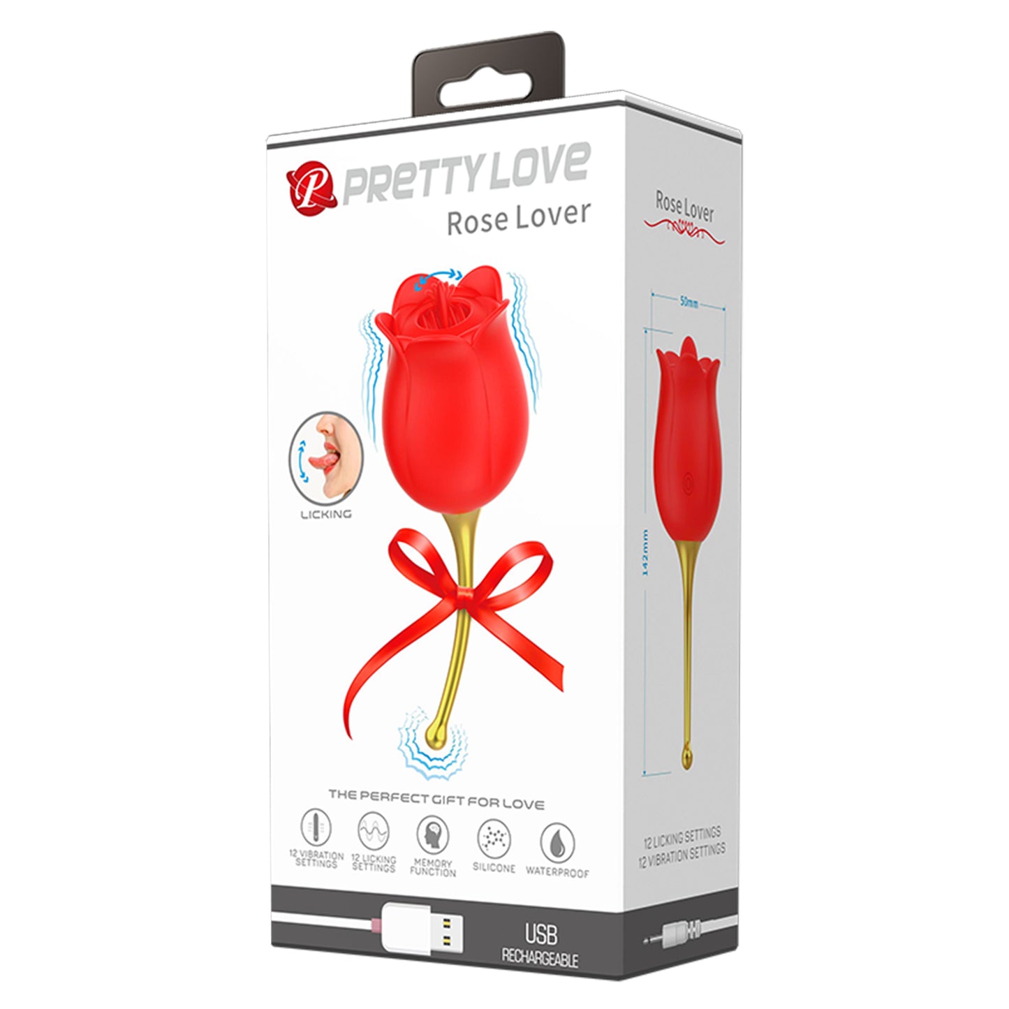 Pretty Love Rose Lover – Tongue Licking Vibrator