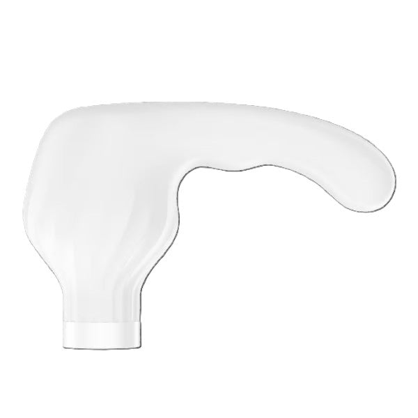 G-spot stimulation attachment for the Satisfyer Double Wand-er shown from a side profile.