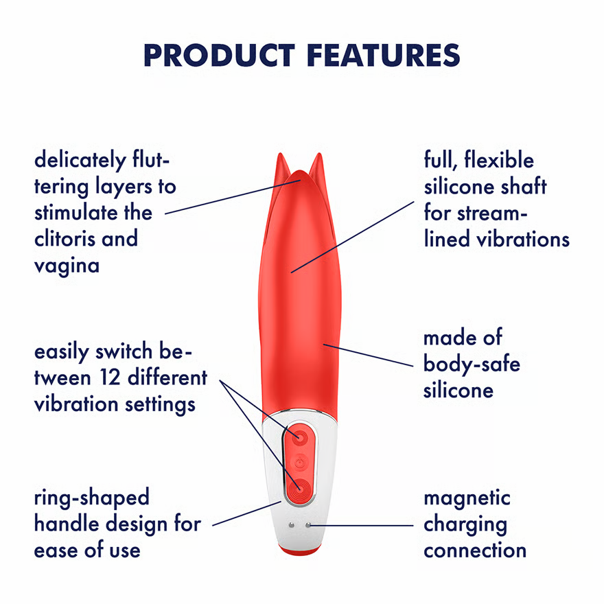 Satisfyer Power Flower – Fluttering Clitoral Vibrator
