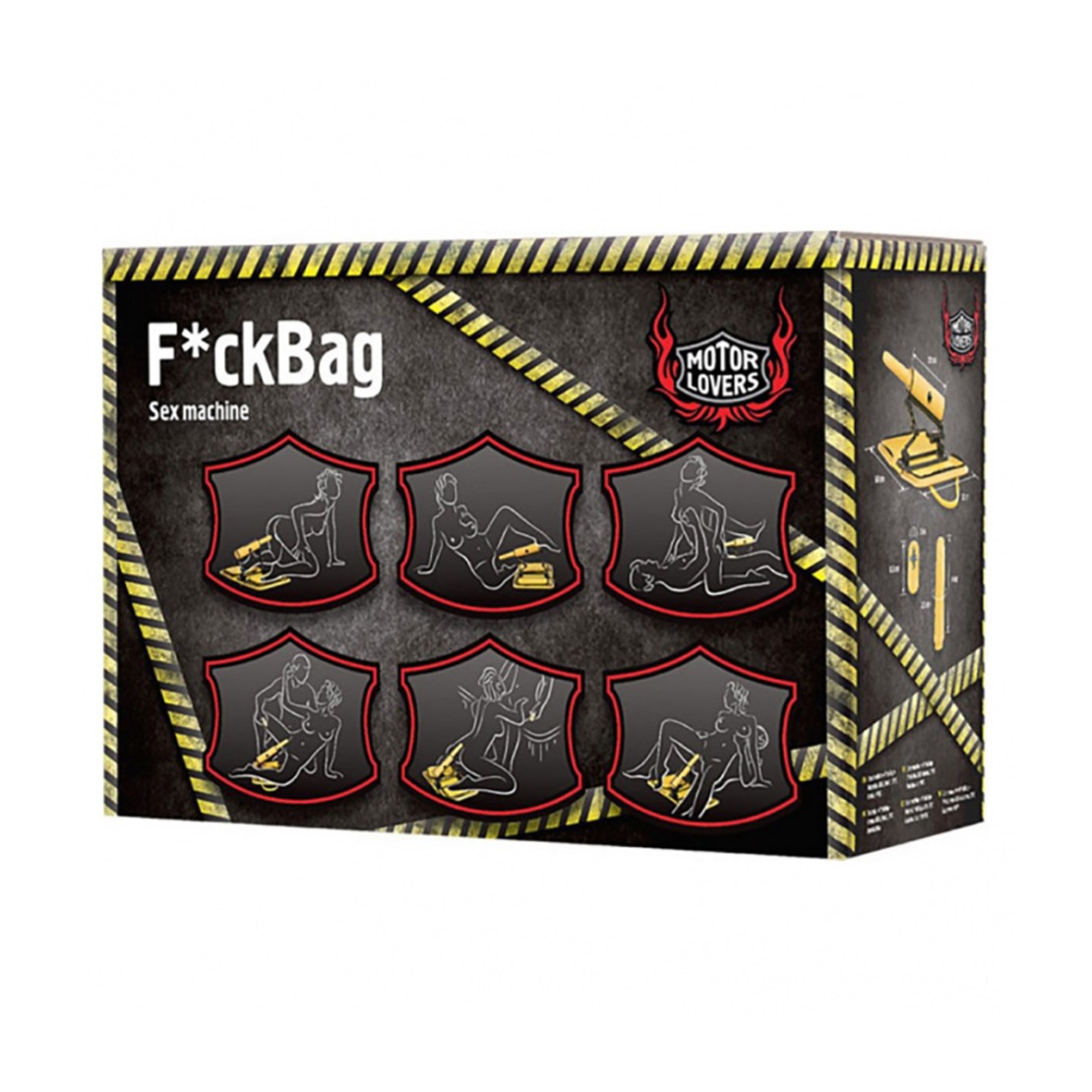 ToyFa Experience FckBag – Yellow Remote-Controlled Sex Machine