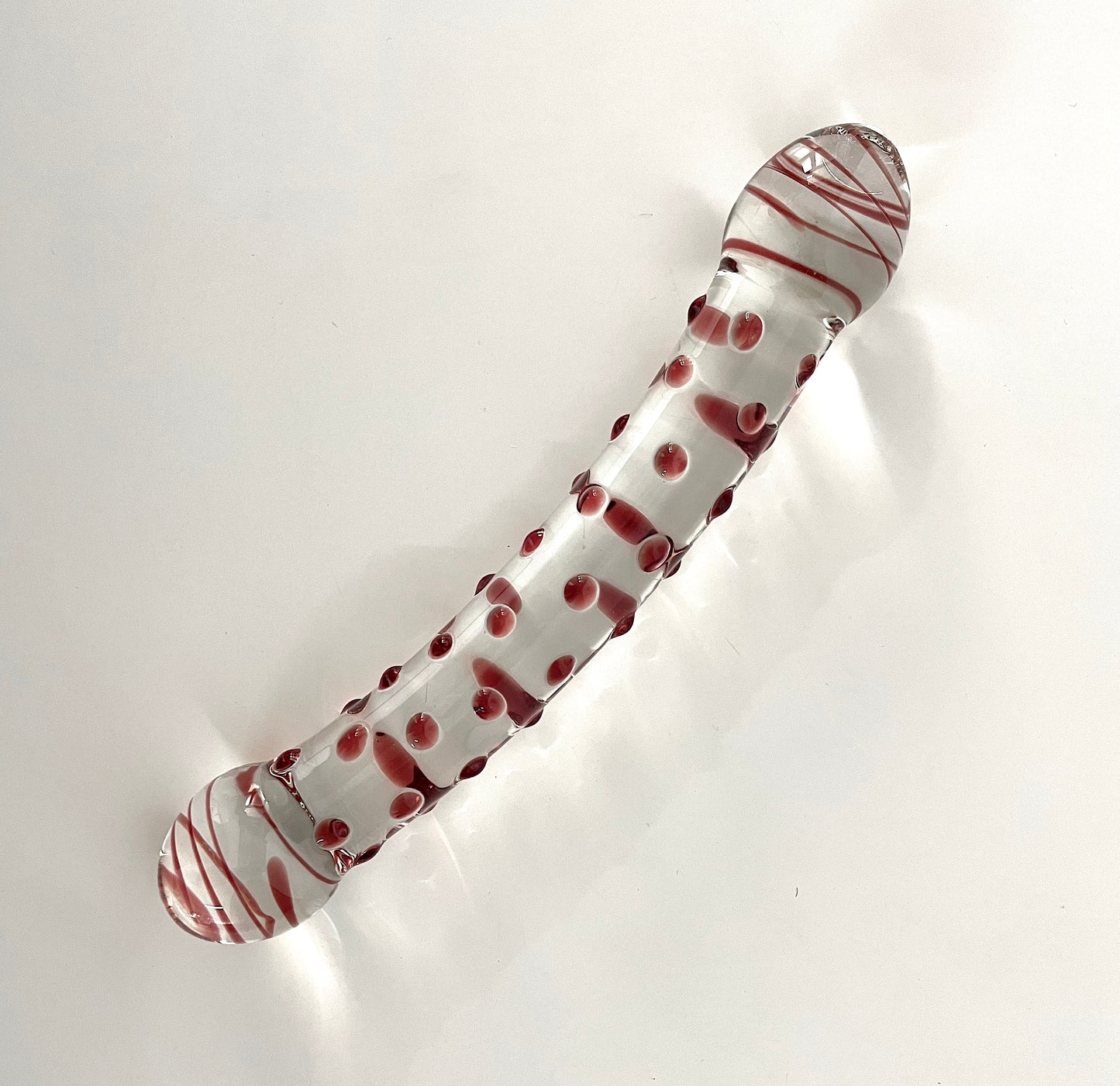 DILDO RED GLASS
