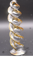 GLASS DILDO TWISTED
