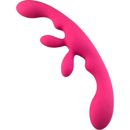Double Ended Silicone Dildo with Clit Stimulation