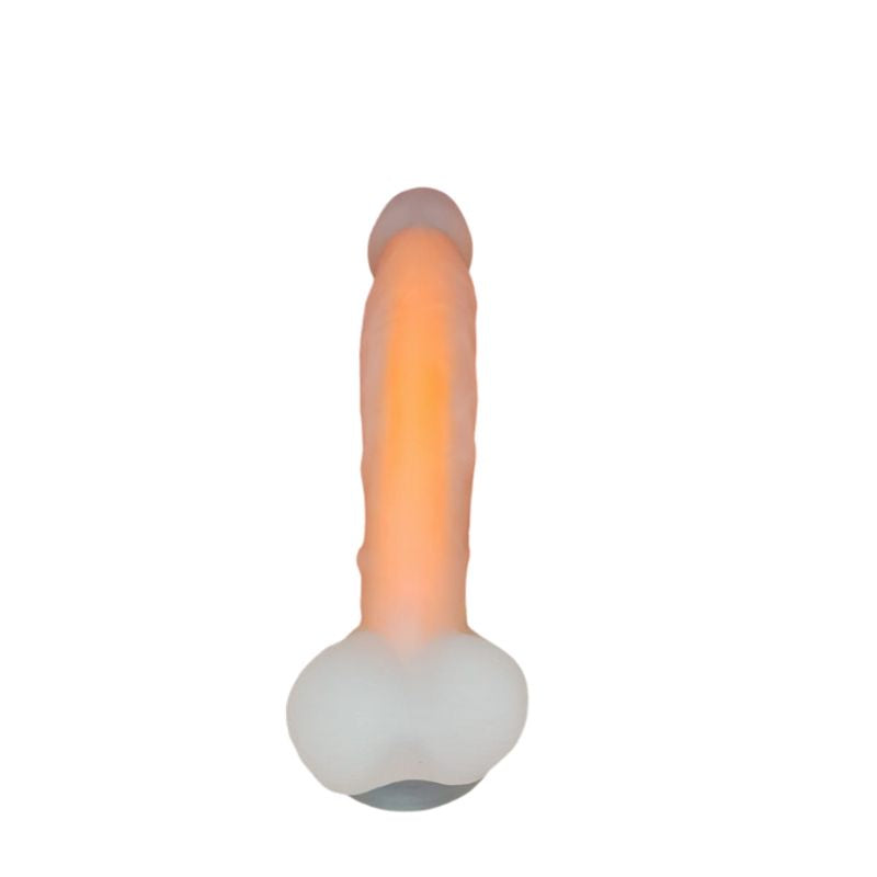 Liquid Silicone Orange Dildo 16cm with suction cup