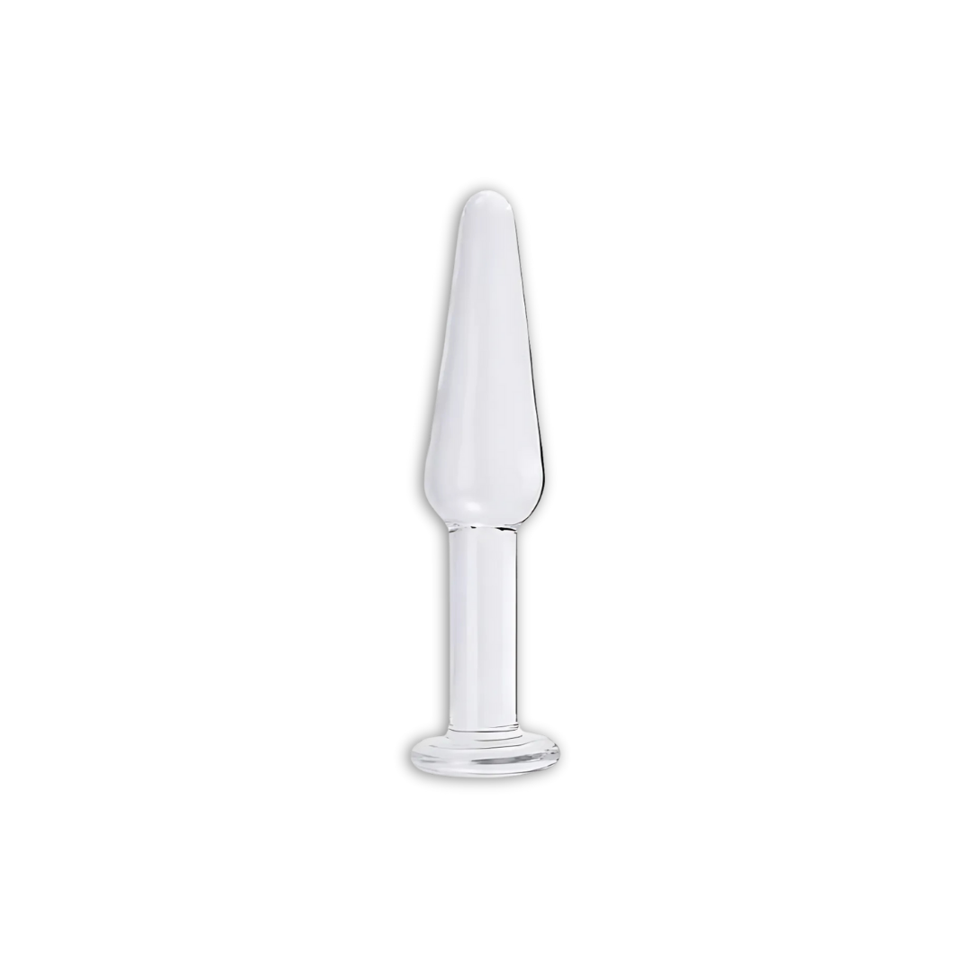 Glass Butt Plug Clear Thin