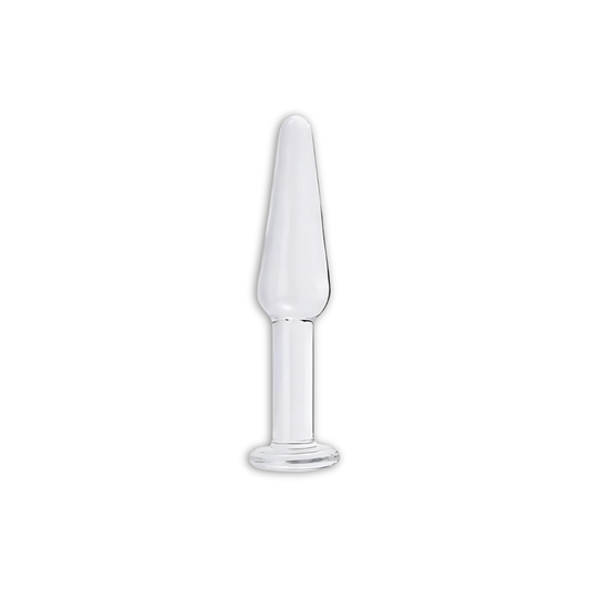 Glass Butt Plug Clear Thin