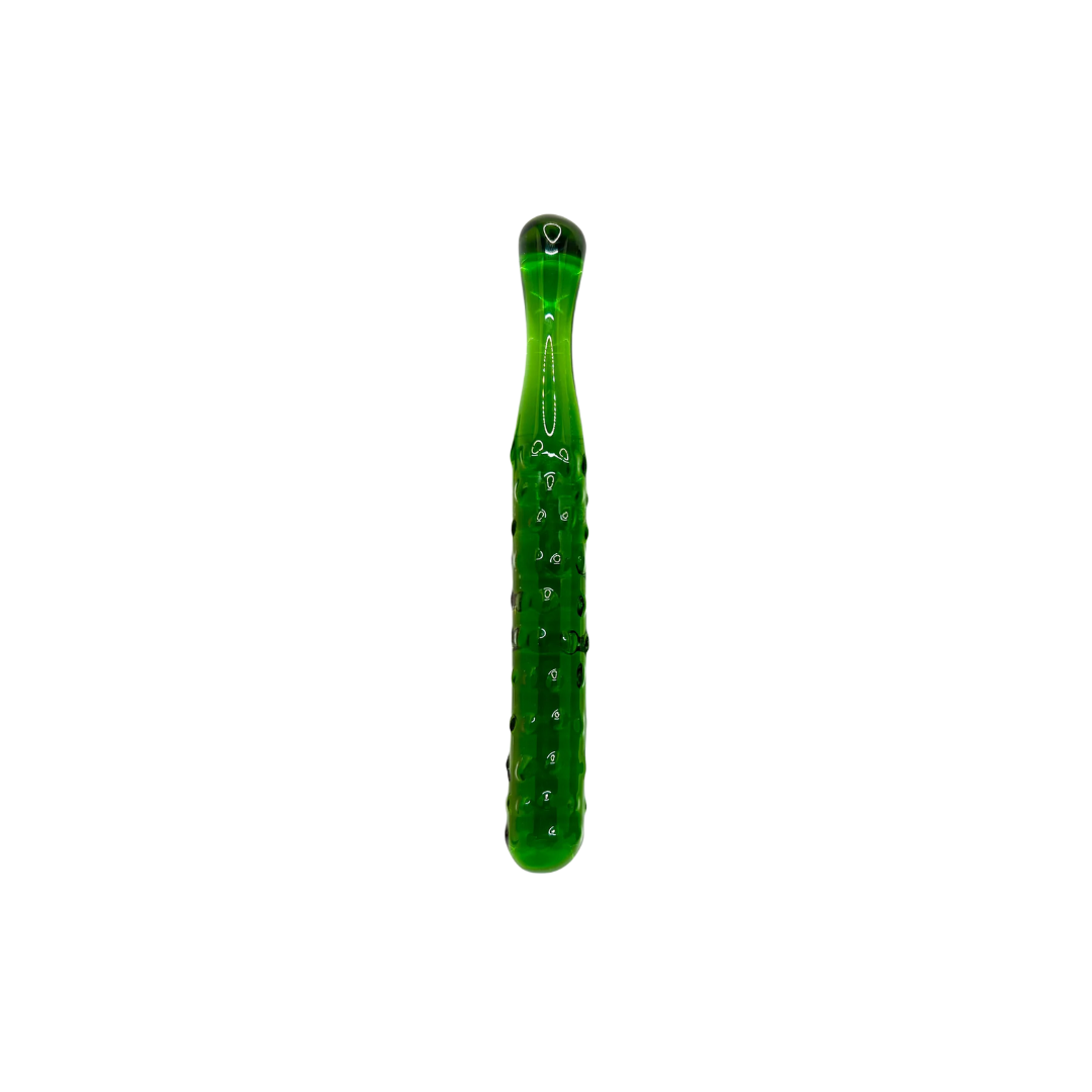 GLASS DILDO GREEN