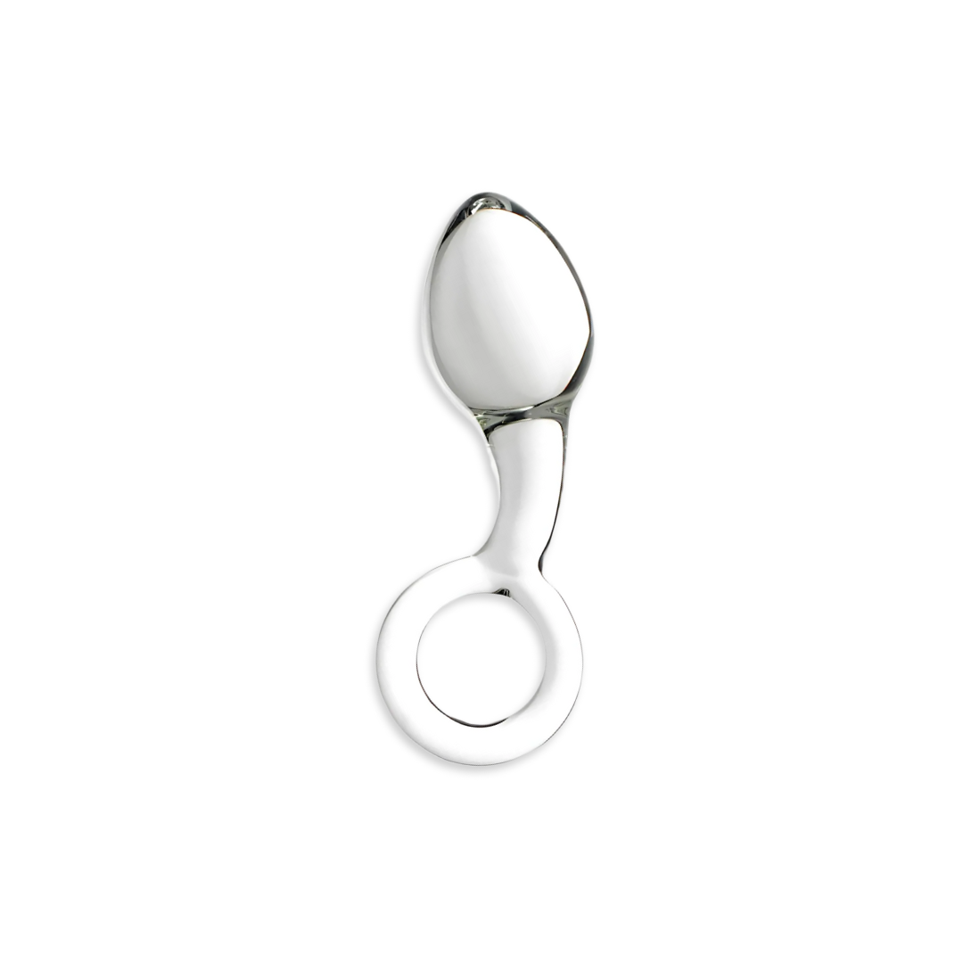 Glass Butt Plug Ring Handle