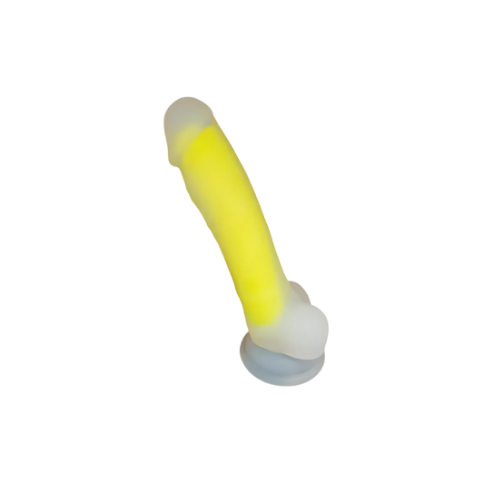 Liquid Silicone Yellow Dildo 13cm