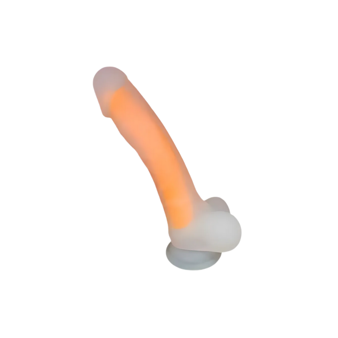 Liquid Silicone Orange Dildo 16cm