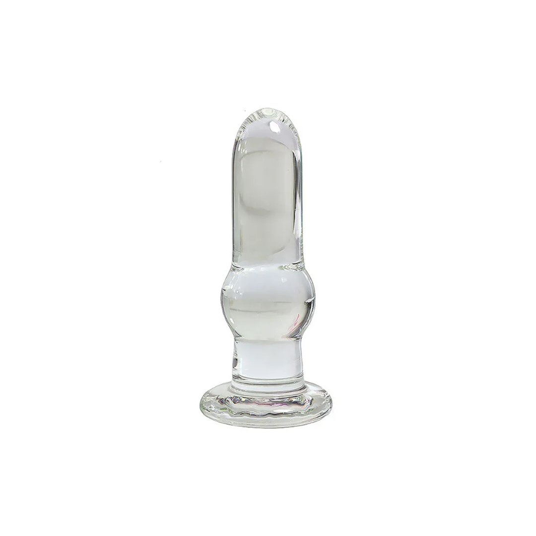 GLASS DILDO LARGE WITH BASE