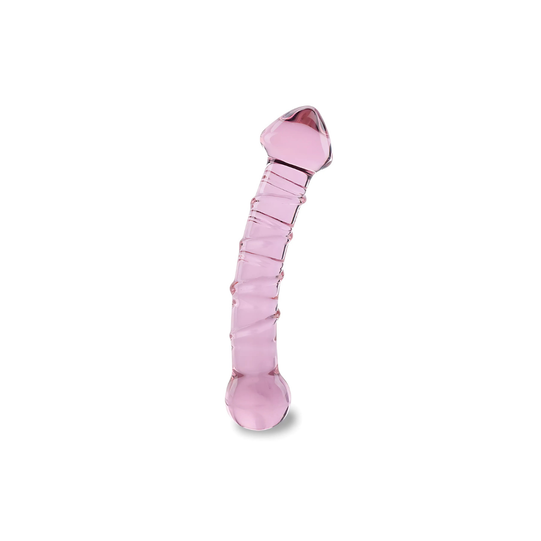 GLASS DILDO PINK SMALL