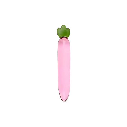 GLASS DILDO GREEN LEAF