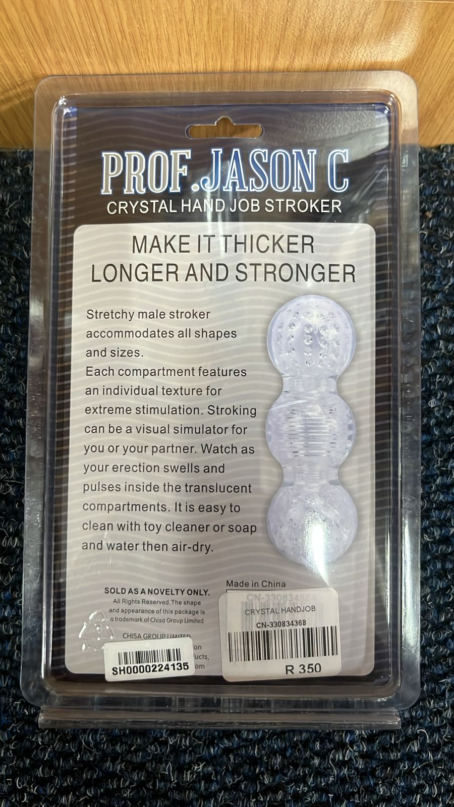 Crystal Hand Job Stroker 5.5 Inch