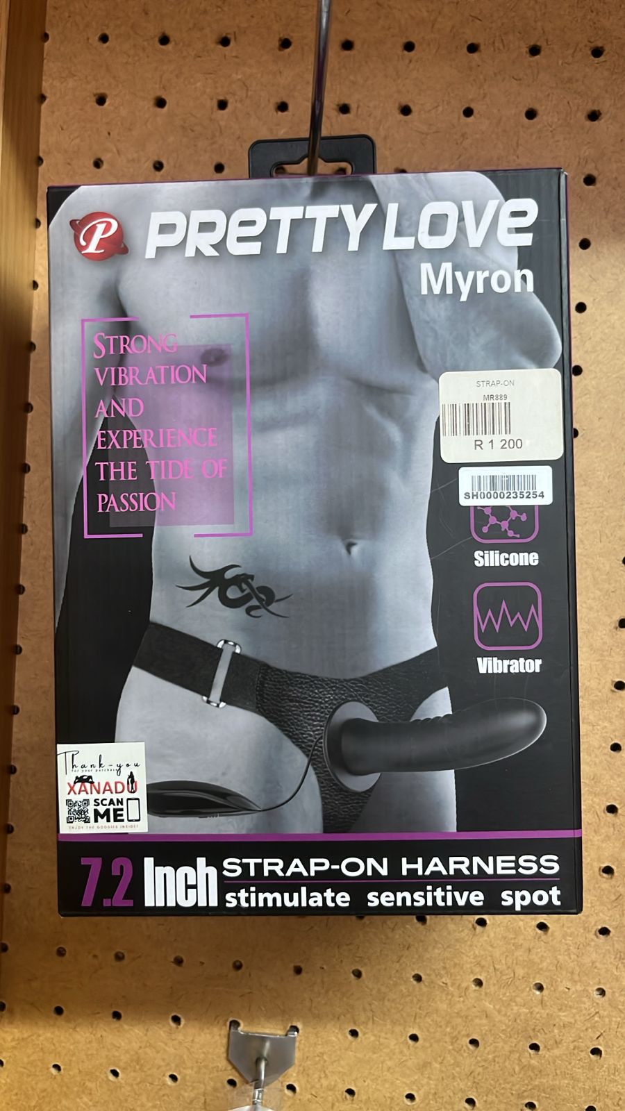 Pretty Love Myron 7.2" Strap-On Harness