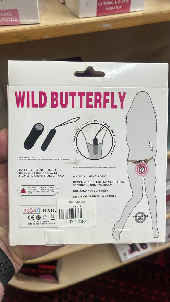 Wild Butterfly Wireless Vibrating Panty Set