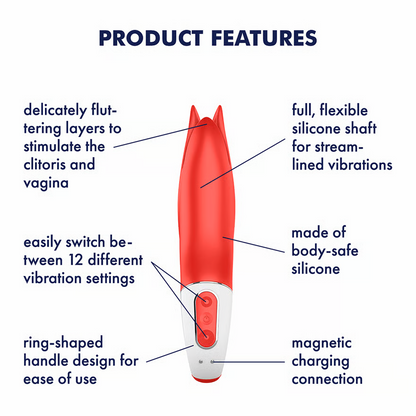 Satisfyer Power Flower – Fluttering Clitoral Vibrator