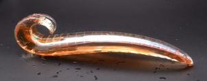 GLASS DILDO YELLOW SQUIRT