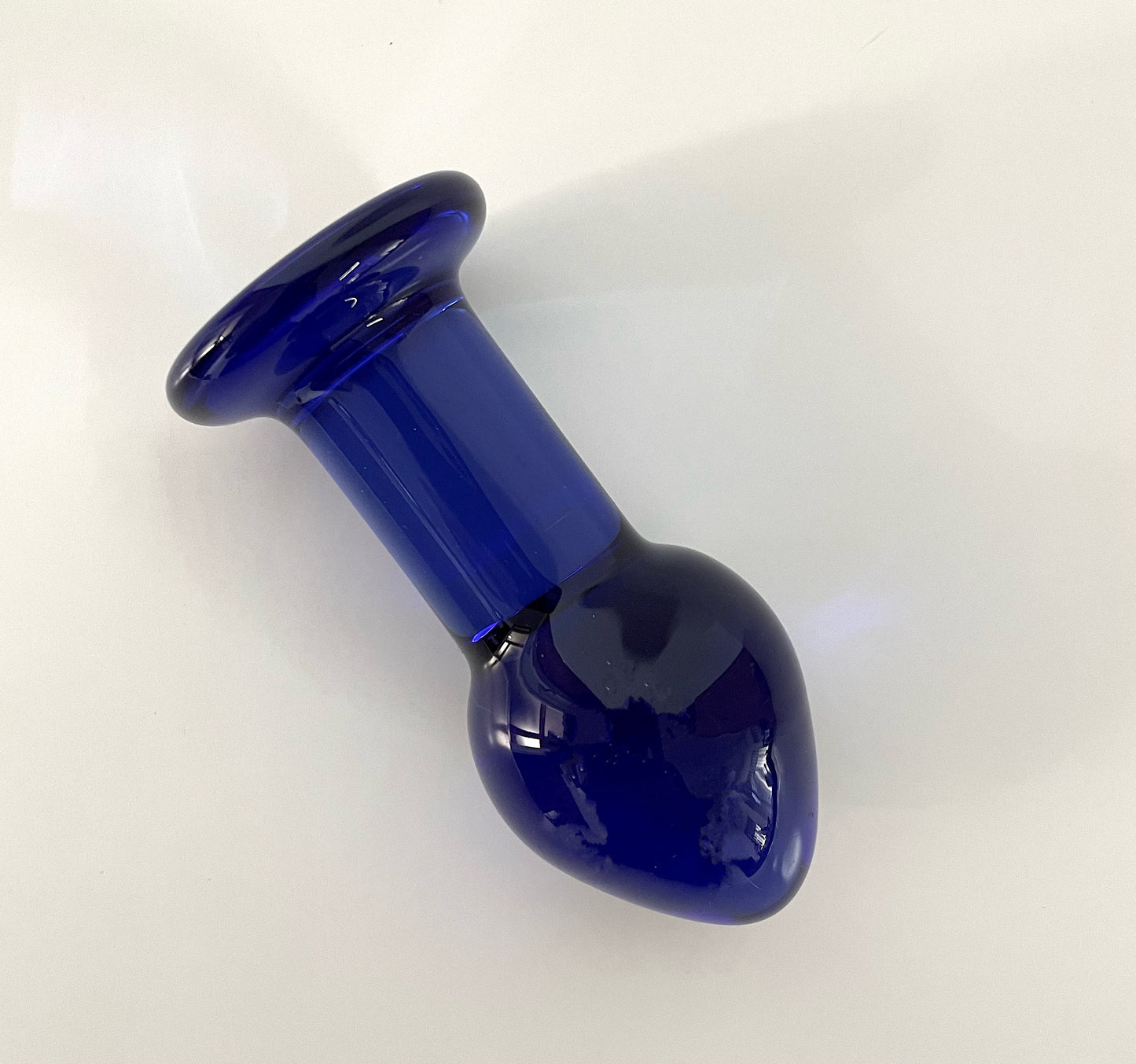 Glass Butt Plug Blue