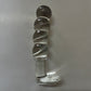 GLASS DILDO SPIRAL ROUNDED CLEAR
