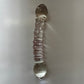 GLASS DILDO CLEAR DOUBLE SIDED