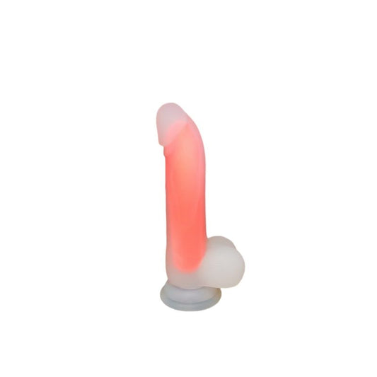 Liquid Silicone Dual Pink Dildo 13.5cm with suction cup