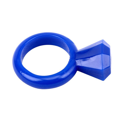 diamond cock penis ring blue