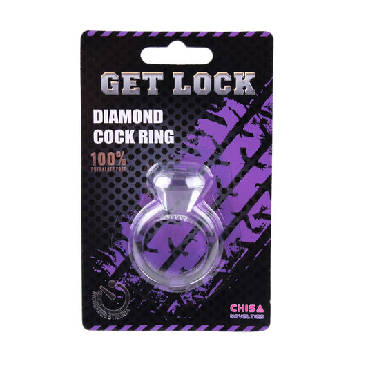 diamond cock penis ring clear